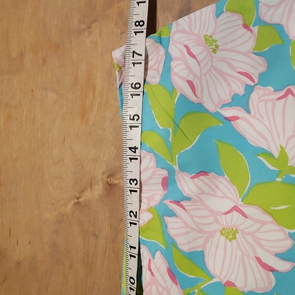 LAUREN RALPH LAUREN CROP FLORAL PRINT COTTON PANTS SZ 14 - Picture 5 of 10